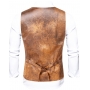 Brown Vest Cowboy Vest - Men's Cowboy Costume Vest